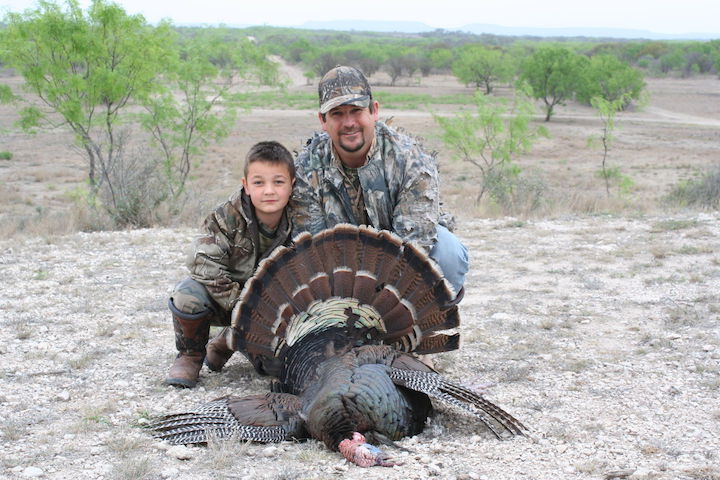 Father and Son hunters at El Rancho Arenosa in South Texas